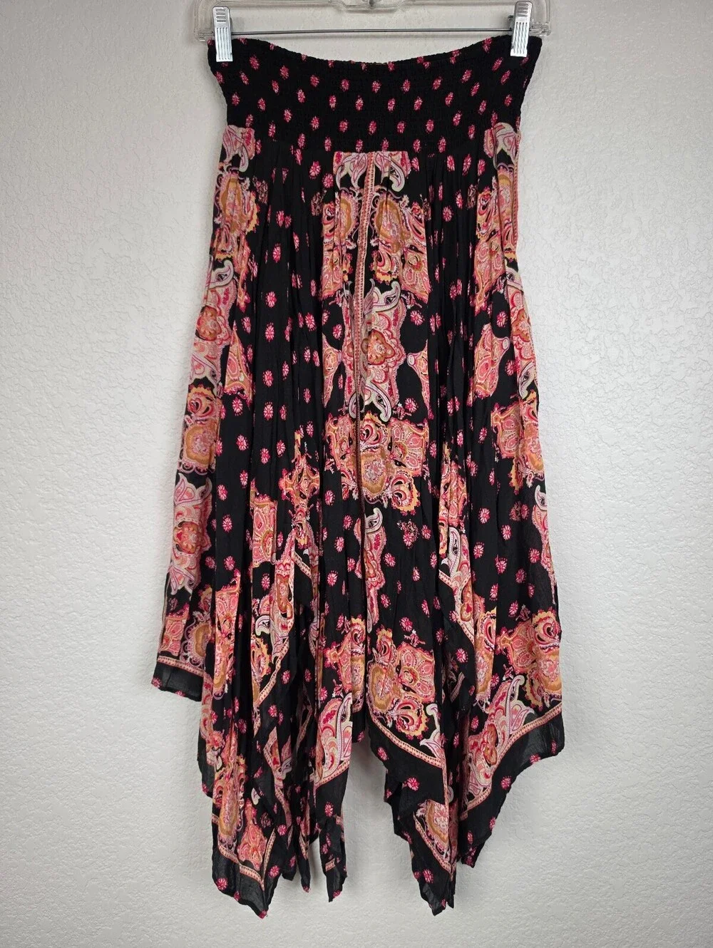 Free People Rayon Handkerchief Hem Skirt Medium